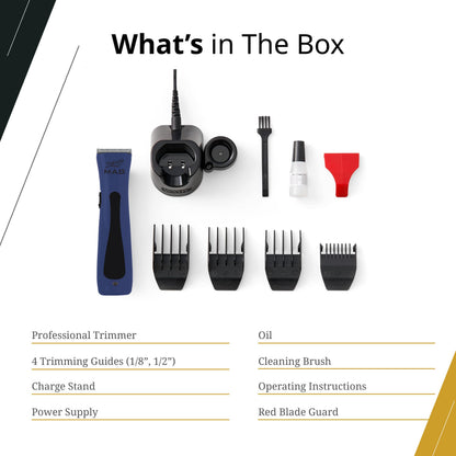Wahl Professional Sterling Mag Cordless Trimmer, Lithium Ion, Quick-Detach Blade, 120 Minute Run Time, Includes Charging Stand