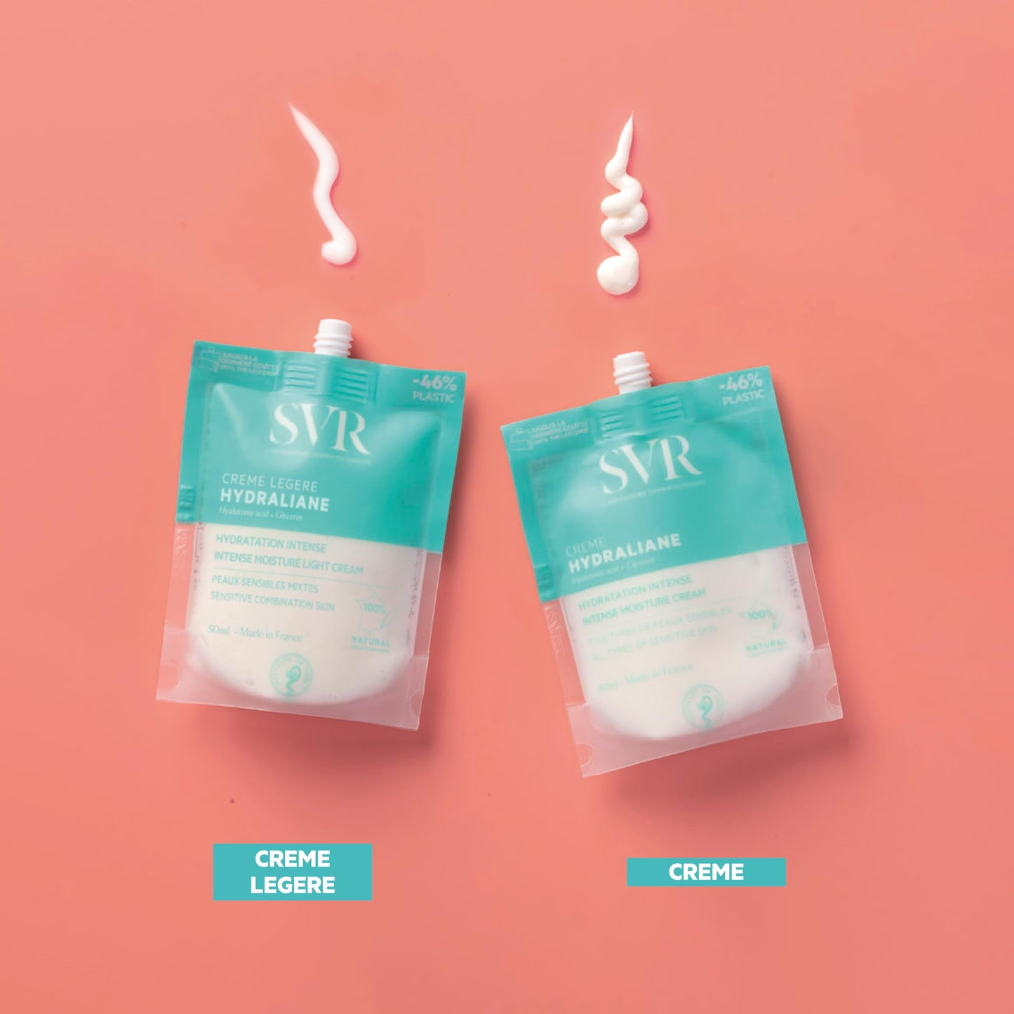 SVR Hydraliane Light Hydrating Face Cream - Moisturizer For Sensitive & Dehydrated Skin, for the Whole Family - Skin is 72% More Hydrated After 8 Hrs. with Hyaluronic Acid & Glycerin, 1.7 fl.oz.