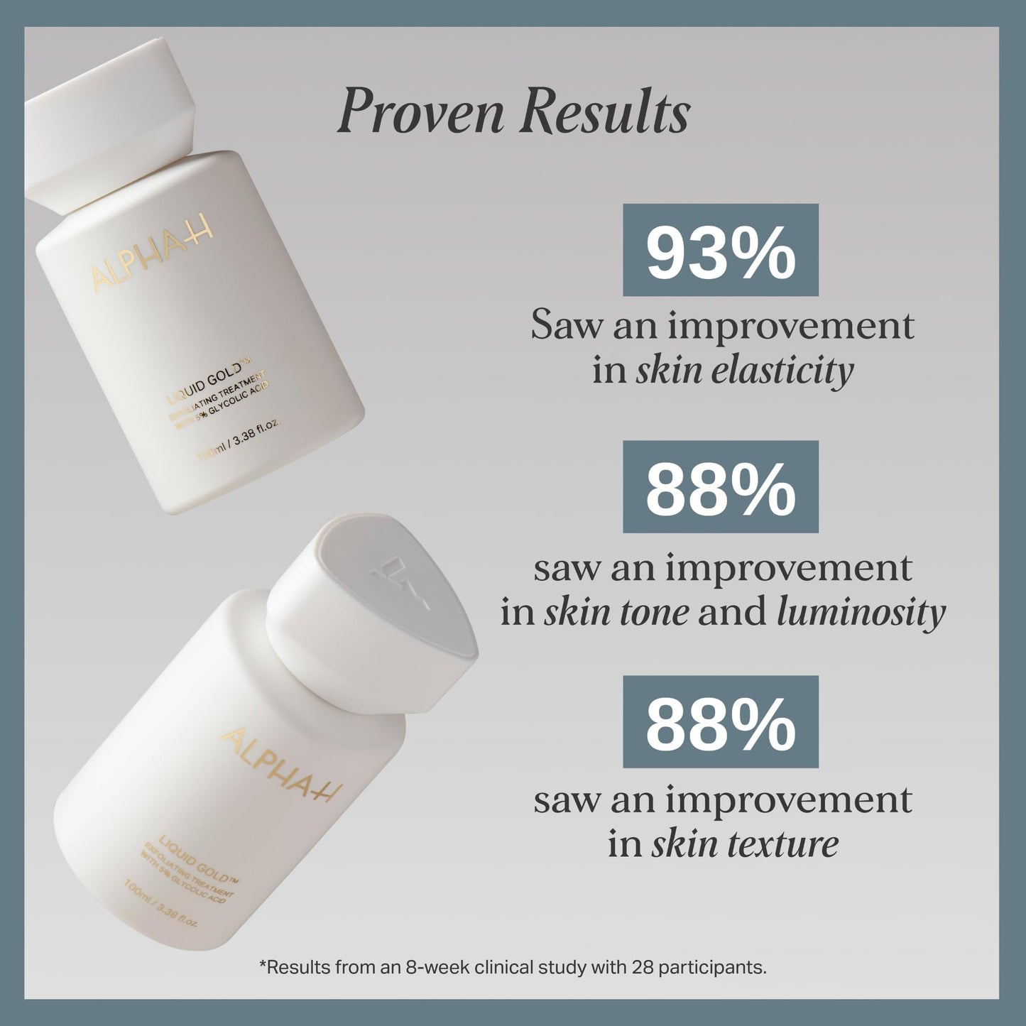 Alpha-H Liquid Gold Exfoliating Treatment 5% Glycolic Acid 100ml - Brighten, Even Tone, Smooth Texture, Reduce Appearance of Fine Lines - At-Home Skin Renewal for All Skin Types
