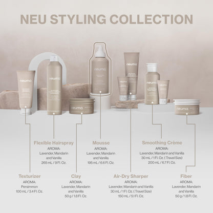 Neuma Neu Styling Hair Mousse 6.6 Fl. Oz. Mousse for Hair Volume with Lavender, Mandarin & Vanilla Scent