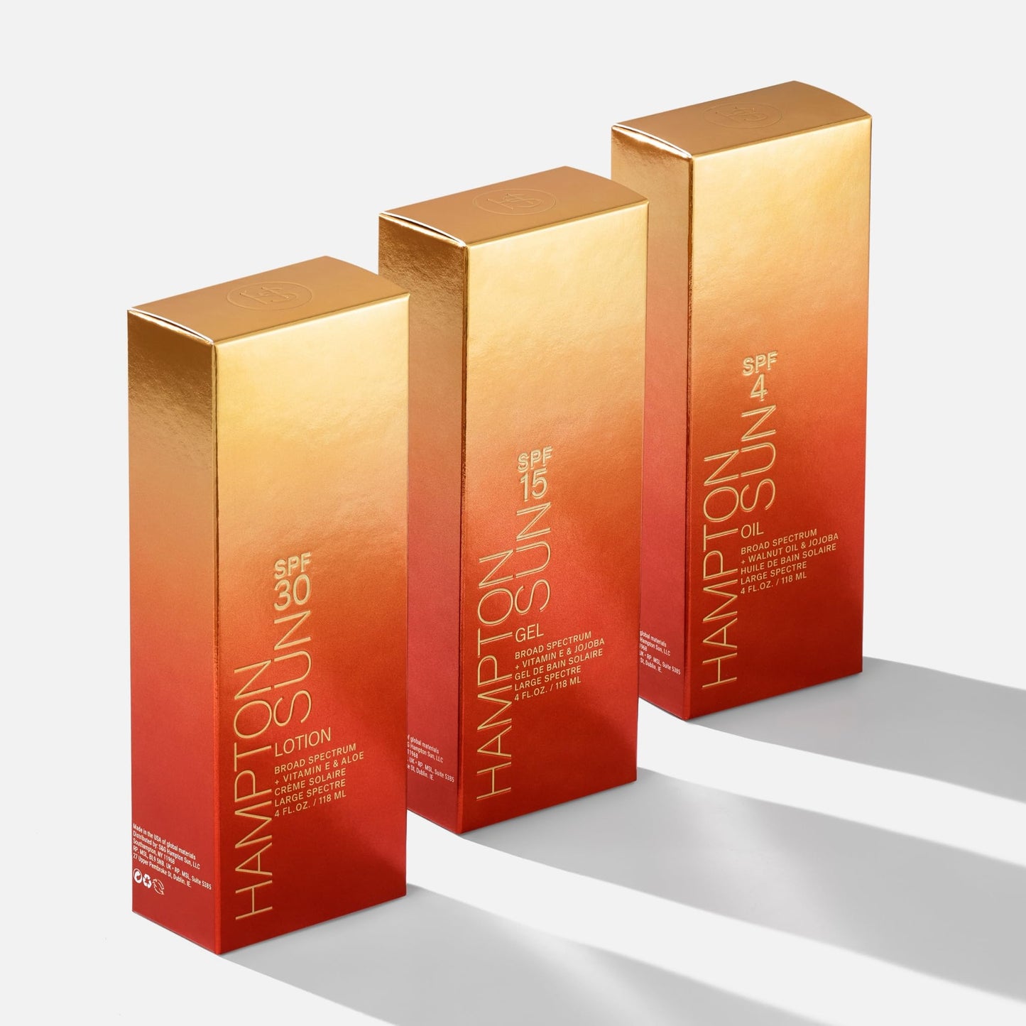 Hampton Sun SPF 15 Classic Sun Gel Ultra-Hydrating Luxury Sunscreen Gel Anti-Aging Antioxidant Blend of Jojoba Oil, Vitamin E + Aloe Vera Silky, Lightweight Finish Broad Spectrum UVA/UVB