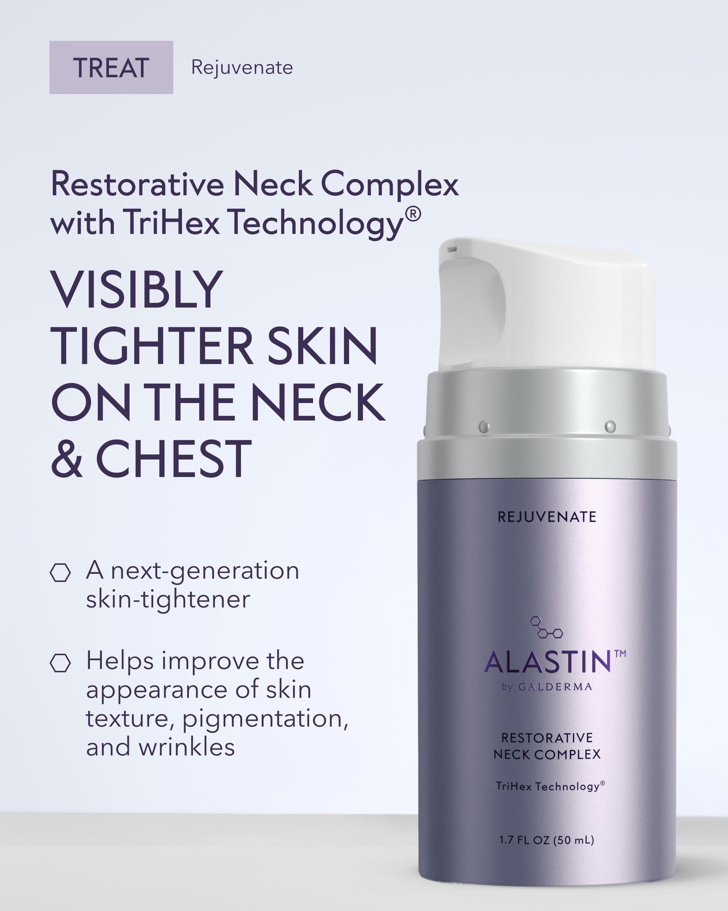 ALASTIN Skincare Restorative Neck Complex Hydrating Lotion (1.7 oz) | Provides a Lifting Effect for Sagging Skin | Anti-Aging Daily Moisturizer