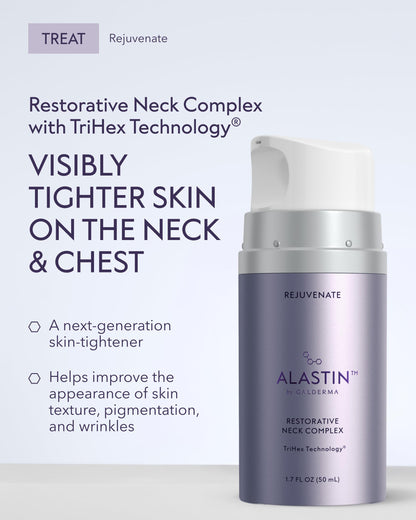 ALASTIN Skincare Restorative Neck Complex Hydrating Lotion (1.7 oz) | Provides a Lifting Effect for Sagging Skin | Anti-Aging Daily Moisturizer