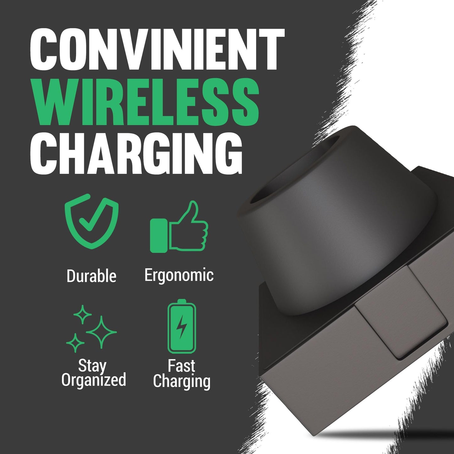 Tomb 45 Power Pod for Babyliss FX3 Hair Clippers - Wireless Charger for Hair Clipper - Charging Base