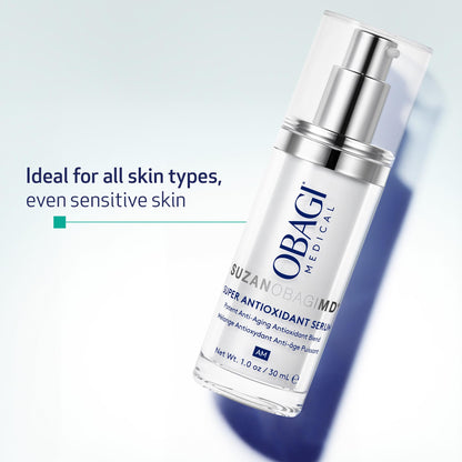 SUZANOBAGIMD Super Antioxidant Serum – Reduces Oxidative Stress & Irritation, Minimizes Appearance of Fine Lines & Wrinkles, Brightens Skin Tone & Boosts Hydration – Safe for Sensitive Skin – 1 oz