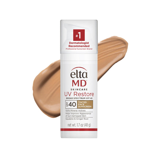 EltaMD UV Restore,Face Sunscreen, SPF 40, Mineral Sunscreen for Sun Damaged Skin Repair, Anti-Aging Zinc Oxide Sunscreen Formula