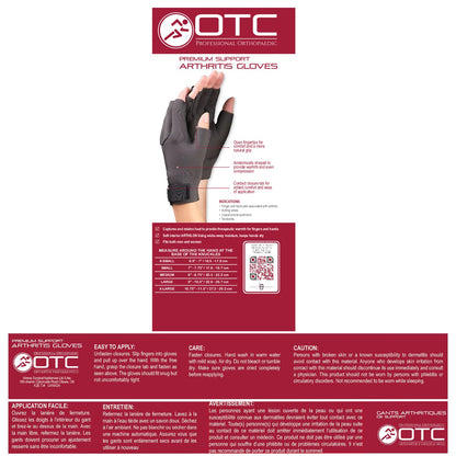 OTC Premium Support Arthritis Gloves, 1 Pair, Large