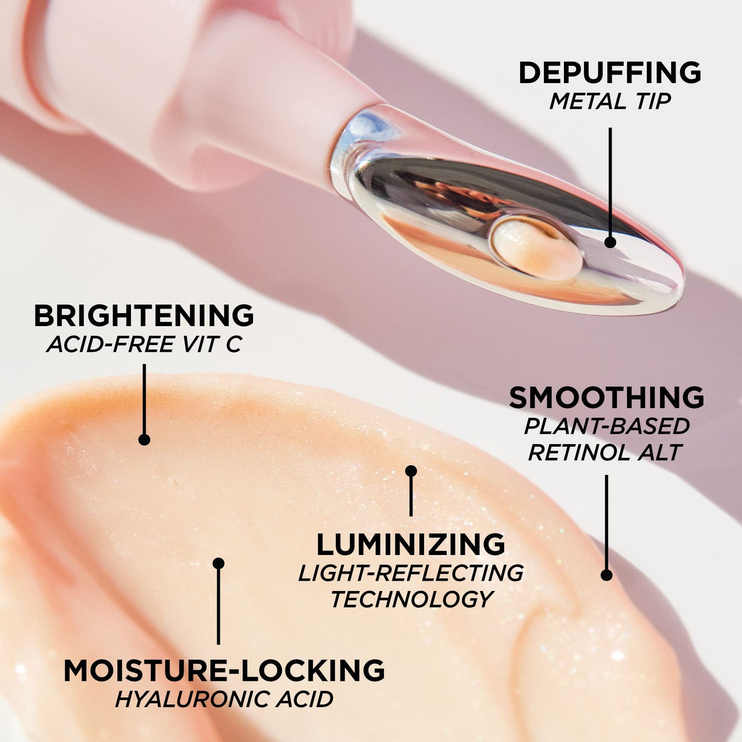 BeautyBio The Eyelighter Concentrate 2-in-1 Brightening Under-Eye Serum & Depuffing Tool