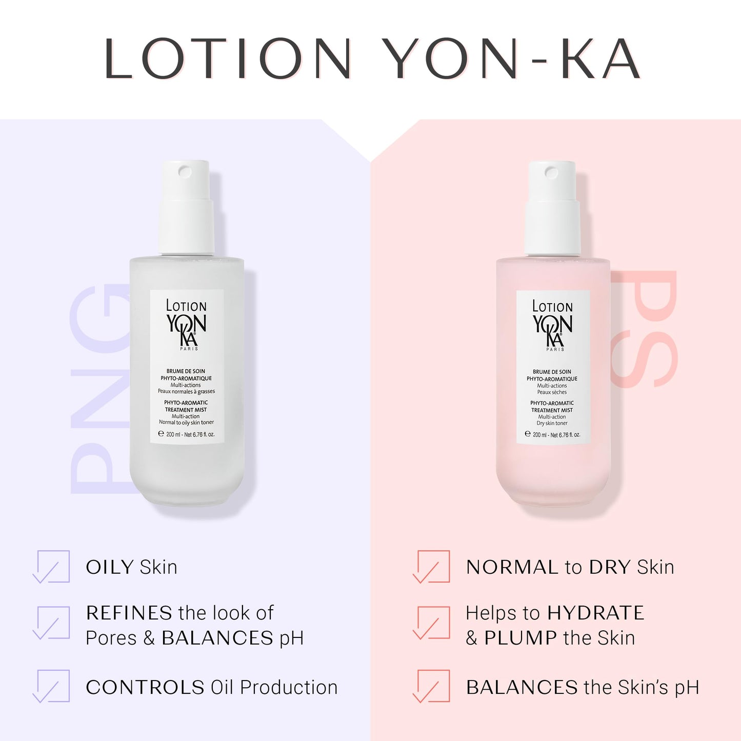Yon-Ka PS Hydrating Face Toner | Calming Daily Face Mist with Botanical Plant Extracts for Dry & Sensitive Skin | Minimizes Pores and Treats Redness | Alcohol-Free and Paraben-Free