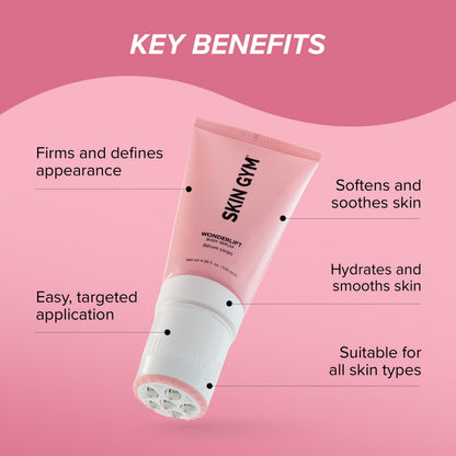 Skin Gym WonderLift Body Serum with Roller Applicator, Firming and Sculpting Treatment with Caffeine and Niacinamide, 7 fl oz