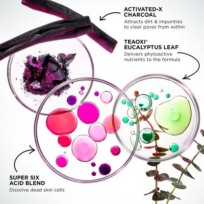 Glamglow SUPERMUD Instant Clearing Treatment Face Mask | Clearing Face Mask For Acne Prone Skin and Oiliness to help Minimize Pores | Activated Charcoal, BHA & AHAs