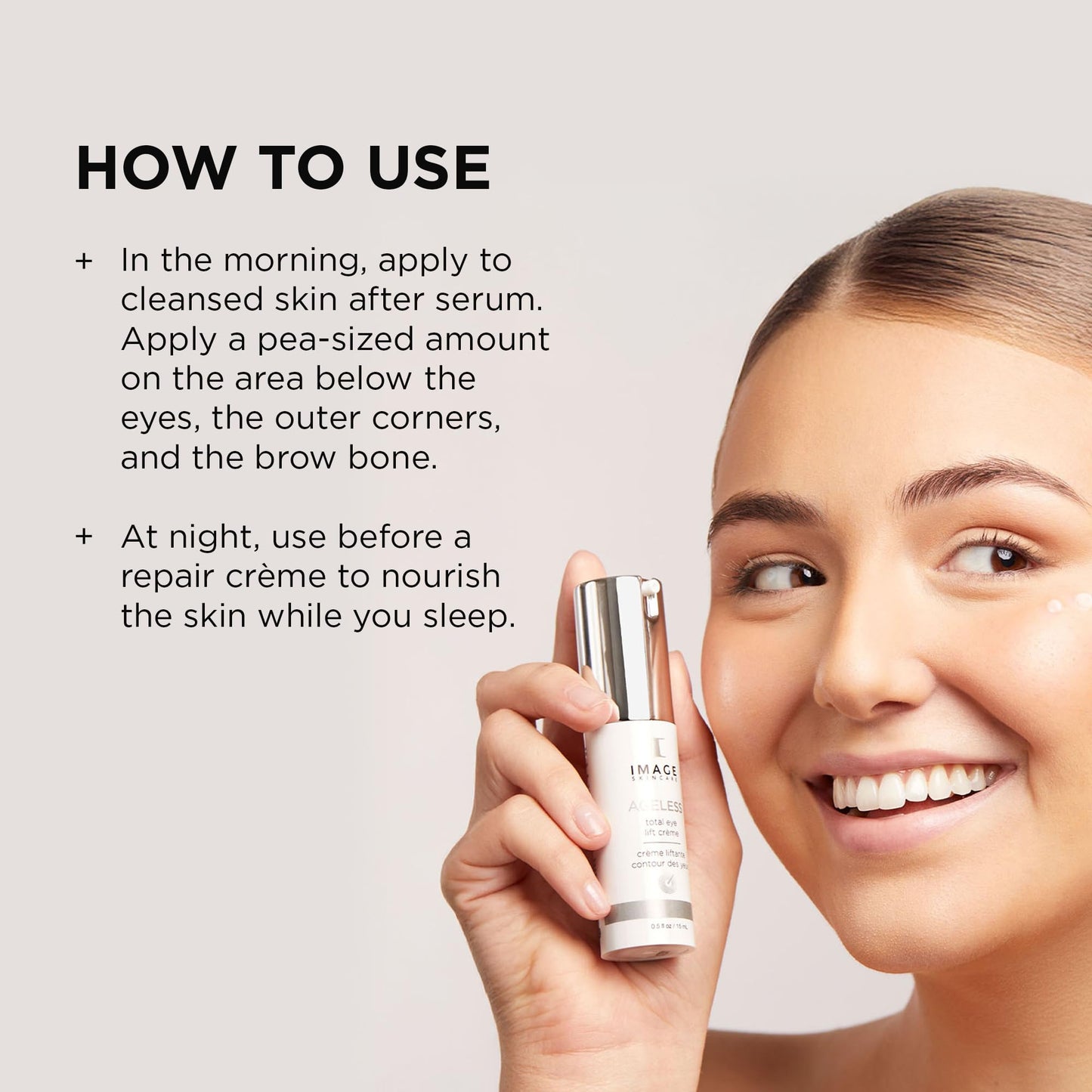 IMAGE Skincare, AGELESS Total Eye Lift Crème, Under Eye Circle, Bags and Wrinkle Rescue, 0.5 fl oz