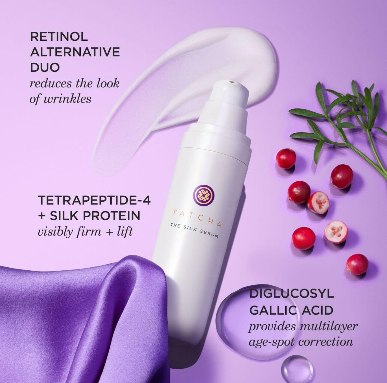Tatcha The Silk Serum Wrinkle-Smoothing Retinol Alternative | 30 ml / 1 oz