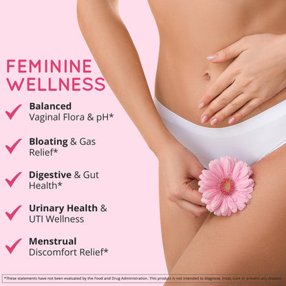 Happy Healthy Hippie Vaginal Probiotics for Women & Organic Maca Root Capsules