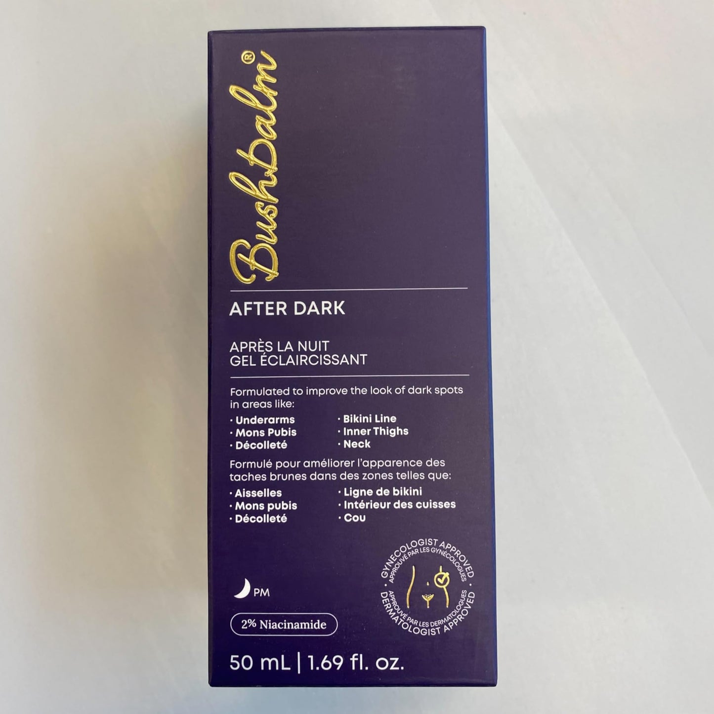 Bushbalm Dark Spot Serum - After Dark Brightening Gel for Underarm, Bikini Line and Intimate Areas - TXA, Niacinamide and Aloe Vera - Fragrance-Free, 50ml Gel