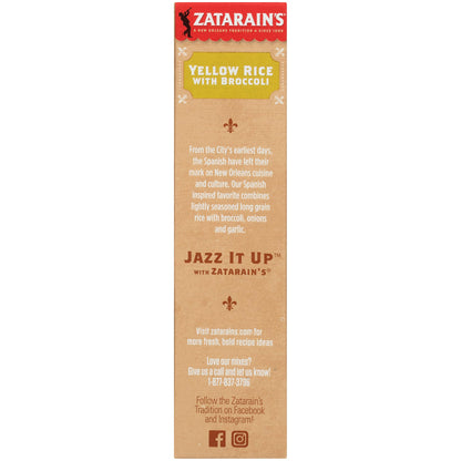 Zatarain's Yellow Rice with Broccoli Rice Side, 6.9 oz (Pack of 8)