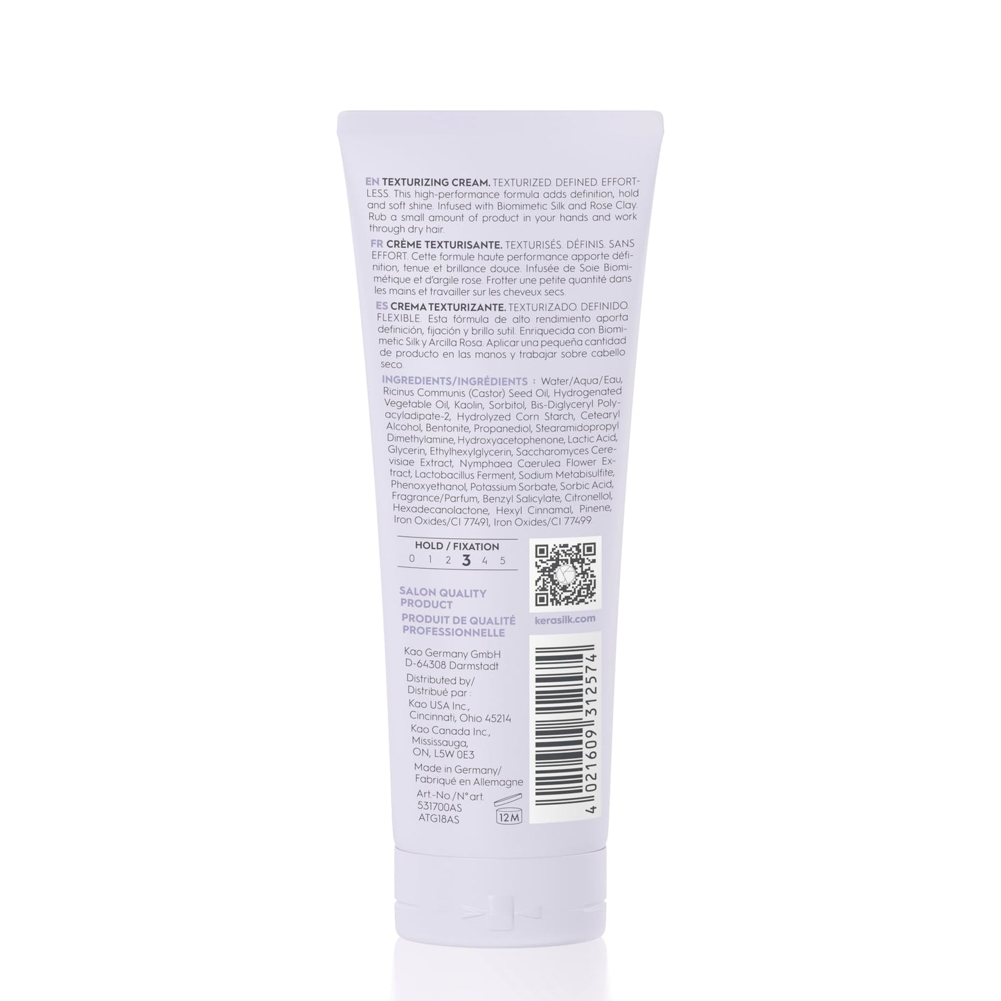 Kerasilk Texturizing Cream for Definition & Flexible Hold, Vegan & Sulfate-Free, 75ml