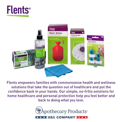 Flents Reusable Rectal Syringe Bulb, 8 oz Enema & Douche Kit for Gentle Cleansing, Latex-Free Personal Hygiene Tool with Soft Detachable Nozzle, Easy to Clean for Home or Travel Use, Blue