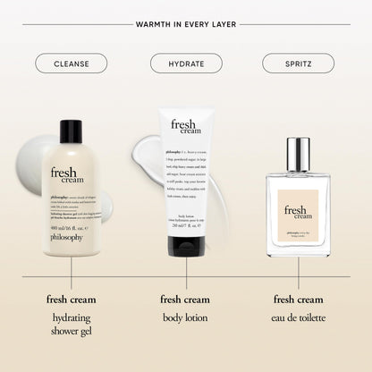 philosophy fresh cream body lotion - with notes of vanilla, heliotrope & tonka bean - 7 fl oz