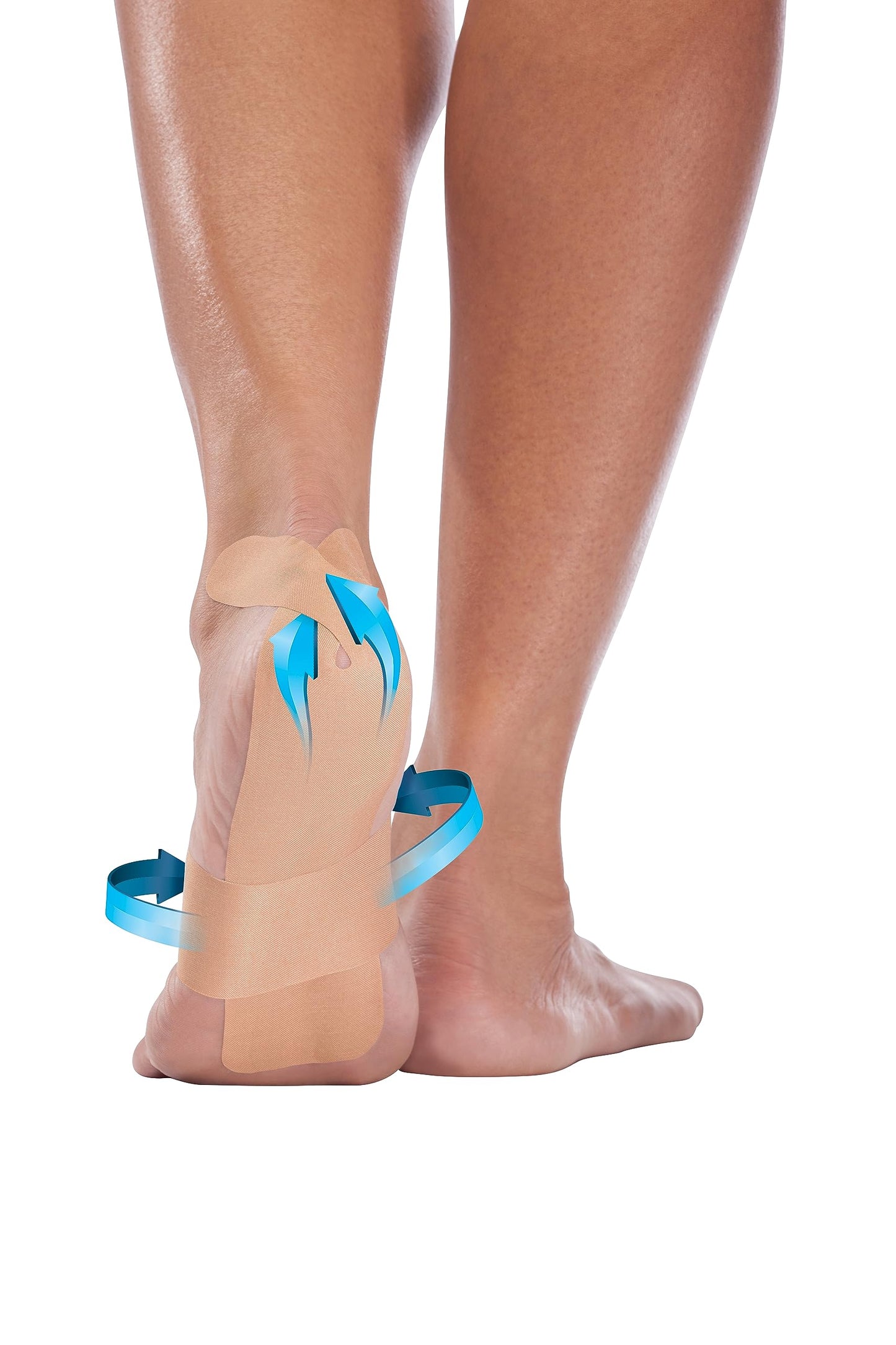 MUELLER Sports Medicine PFTape, Plantar Fasciitis Pain Relief Athletic Tape, Therapeutic Support for the Foot, Disposable, Latex Free, One-Time Use Bandages