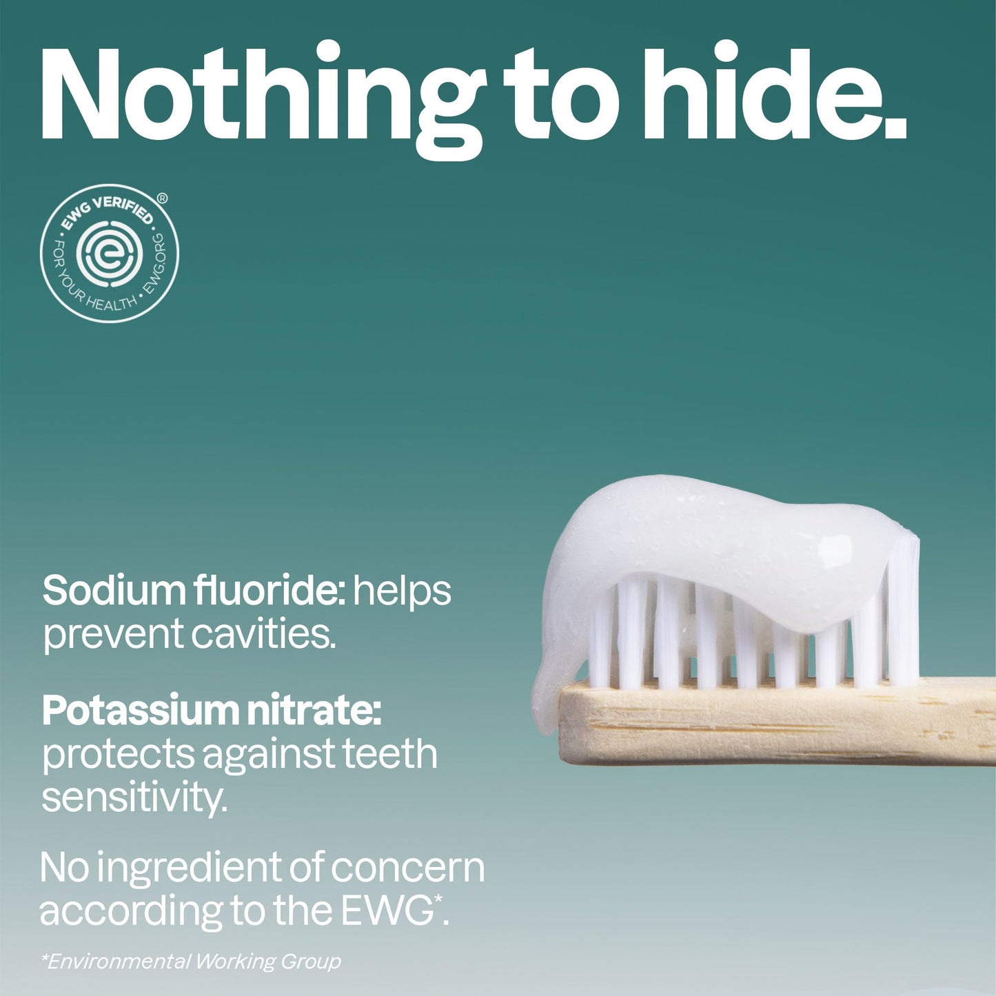 Attitude Sensitive Toothpaste with Fluoride, Spearmint Flavor, Vegan & Cruelty-Free, Sugar-Free, Plant & Mineral-Based Ingredients, Clean Oral Care, 4.2 Oz