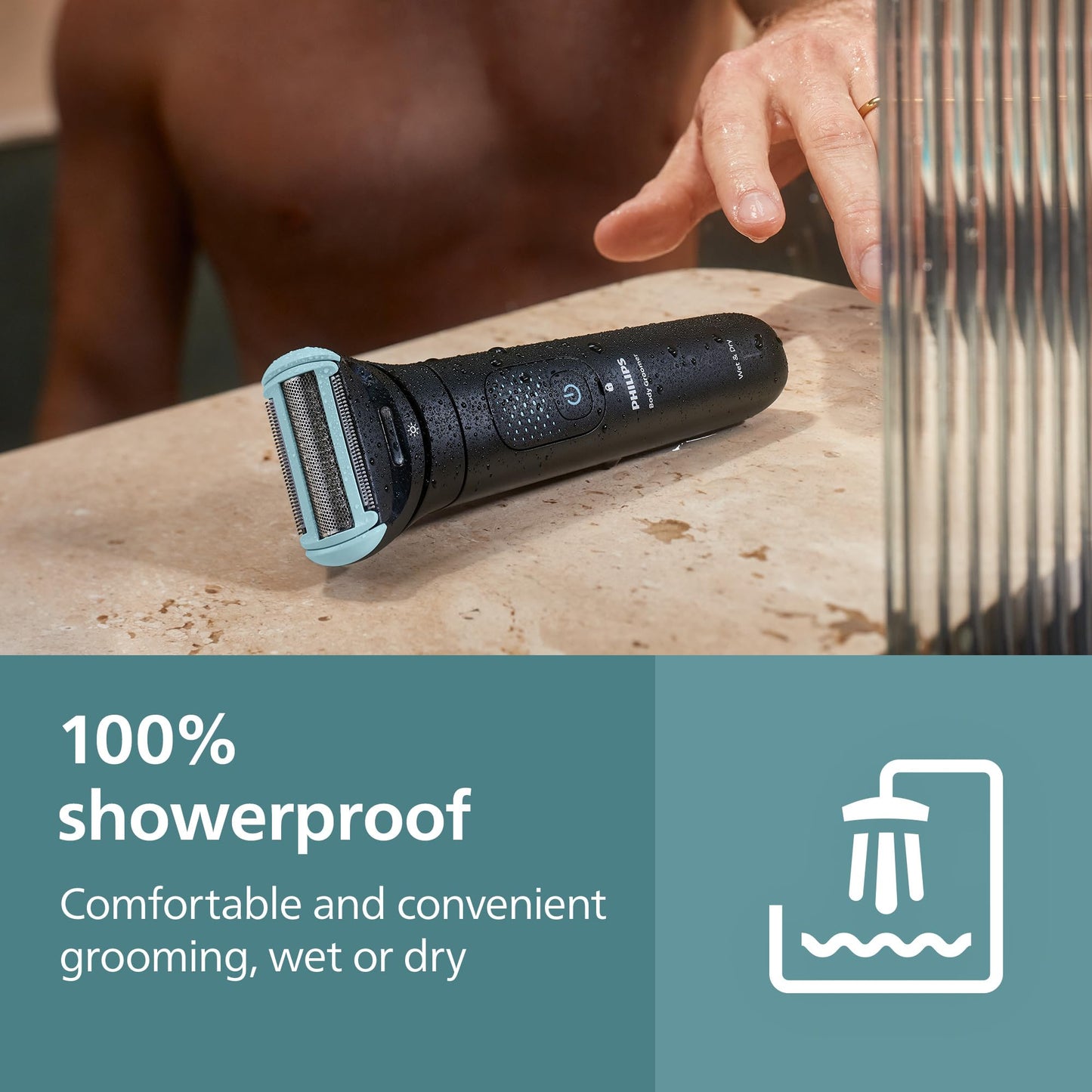 Philips Norelco Body Groomer Replacement Shaving Foil Head, 100% Showerproof & Waterproof Hypoallergenic Shaver Foil compatible with Philips BG5000/BG7000/BG9000 series Body Groomers, BG2010/40