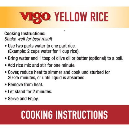 Vigo Authentic Saffron Yellow Rice, Low Fat, 2lb (Pack of 1)