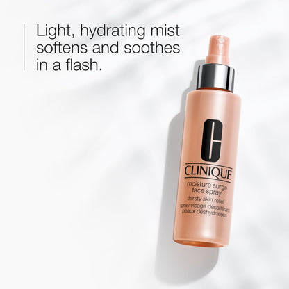 Clinique Moisture Surge Oil Free Face Spray Thirsty Skin Relief For Very Dry to Oily Combination Skin Types | Hydrating + Softening