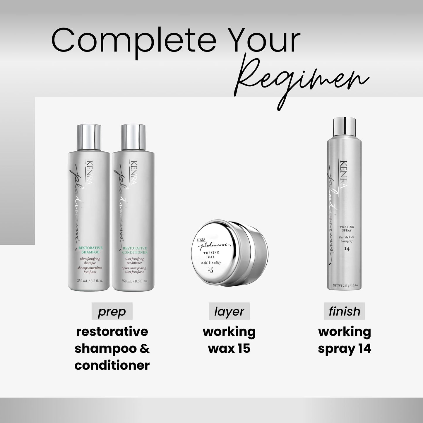 Kenra Professional Platinum Working Spray 14 | Flexible Hold Hairspray | Fast-Drying, Non-Sticky | Creates Volume & Texture | Leaves Hair With Frizz-Free Shine | All Hair Types