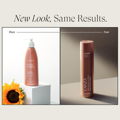 L'ANZA Healing Curls Shampoo For Curly Textured Hair Moisturizing Detangling Curl Shampoo, Detangles, Enhances Bounce, Anti-Frizz, Color Safe Vegan, Gentle Cleanse Anti-Humidity Sulfate Free