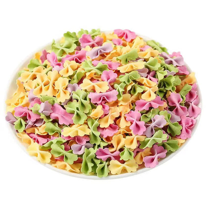 Fruit and vegetable pasta, Colorful butterfly pasta, quick cooking, lunch and family dinner 16.9 oz.