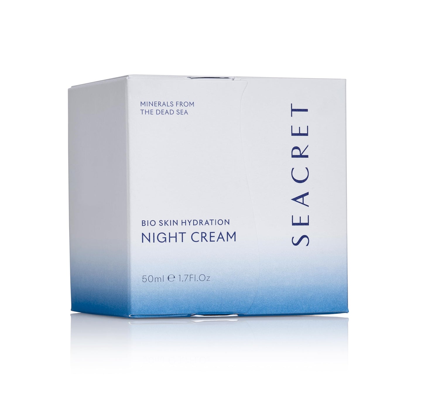 SEACRET Bio Skin Hydration Night Cream - Bio-Fermented Dead Sea Minerals with Niacinamide, Jojoba & Argan Oil - Deep Overnight Non-Greasy Hydration and Repair for Firmer, Renewed Skin, 1.7 fl oz