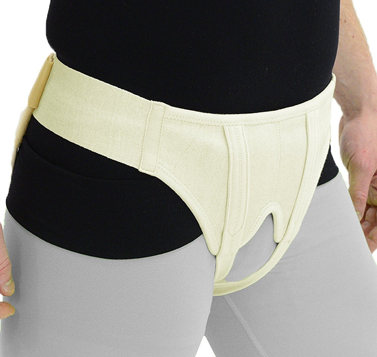 Ita-Med Hernia Support Double Sided with Removable Foam Inserts, Large