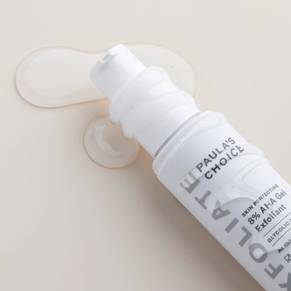 Paula's Choice SKIN PERFECTING 8% AHA Exfoliant, Gel Exfoliant with Glycolic Acid Chamomile & Green Tea, Leave On Gentle Face Exfoliator for All Skin Types, Fragrance- Free