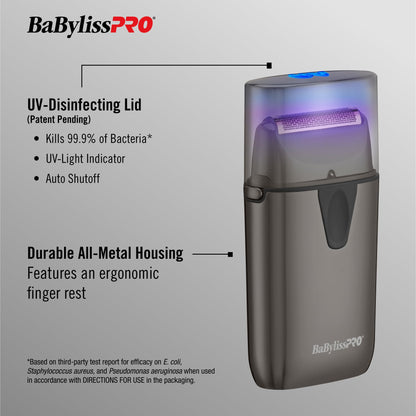 UVFOIL UV-Disinfecting Metal Single-Foil Shavers