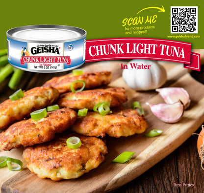 GEISHA Chunk Light Tuna In Water 5oz(Pack of 24), Canned Skipjack Tuna | No Trans Fat - No Sugar Added – Kosher Certified – Gluten Free – Omega 3 – Good Source of Protein