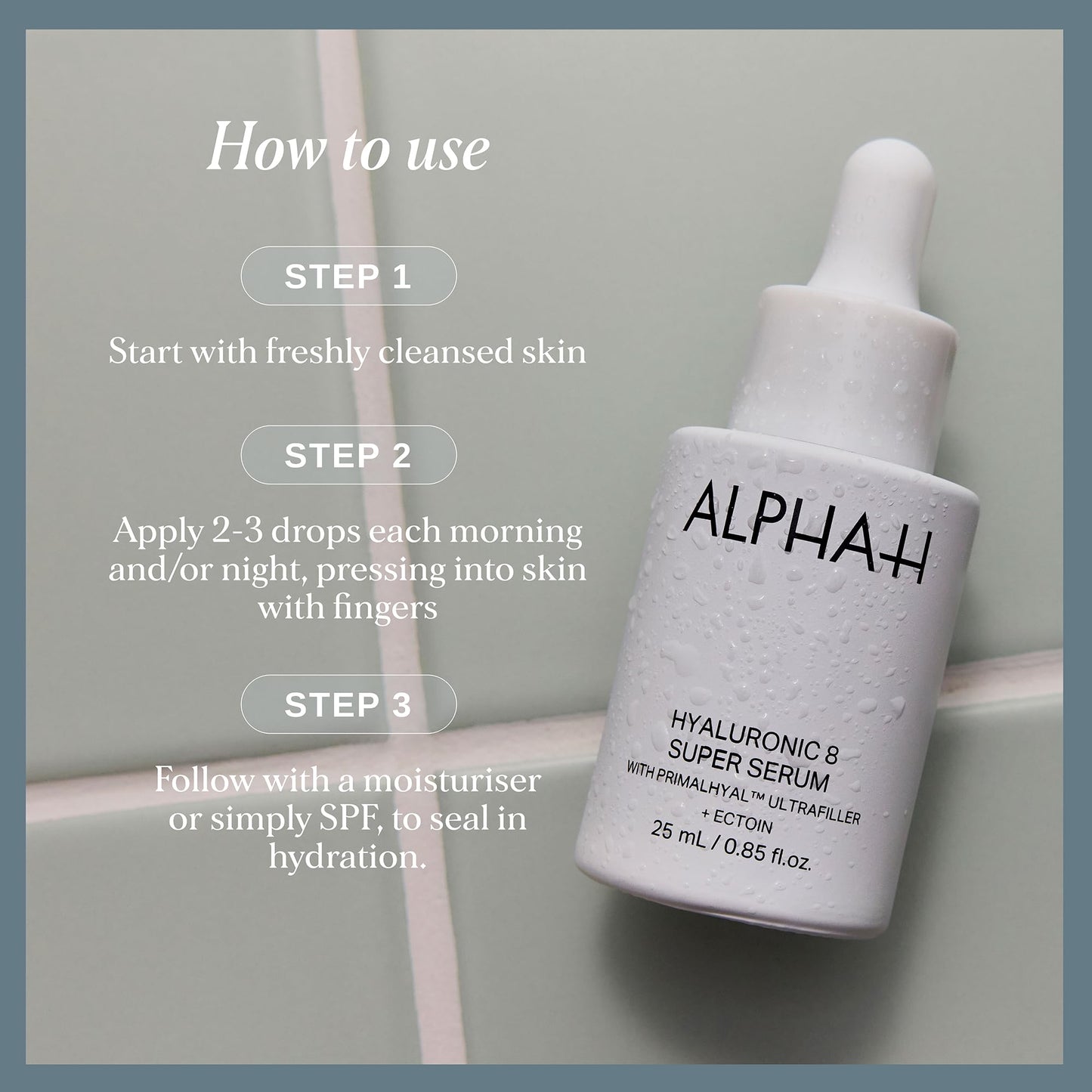 Alpha-H Hyaluronic 8 Super Serum For Your Face - Reduces the Appearance of Fine Lines, Plumps Skin & Boosts Hydration - Daily Hydration For All Skin Types (25ml)