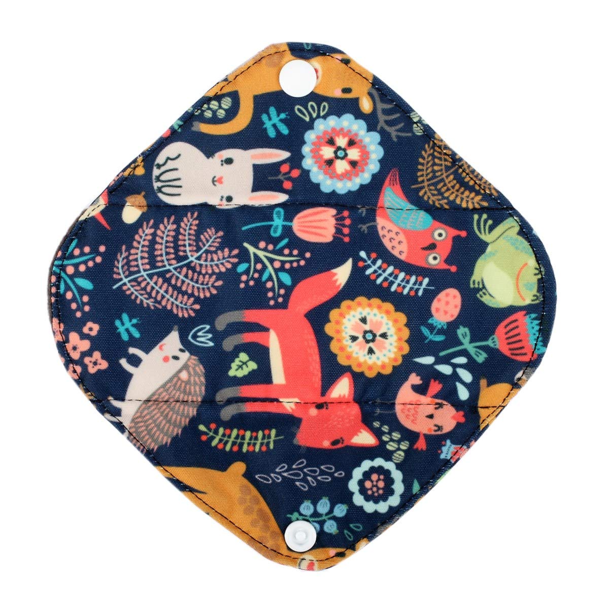 5 Cloth Menstrual Pads 1 Wet Bag XS Panty Liners Reusable Washable (Blue Feather Down, XS Panty Liners)