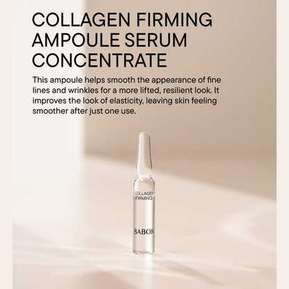 BABOR Collagen Firming Ampoule Concentrate, Collagen Skincare Capsule, Anti Aging Serum, Increase Elasticity, Firming and Lifting 7 Day Treatment