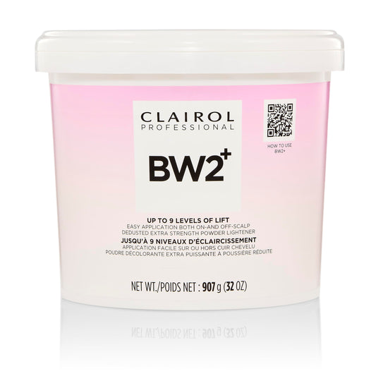 Clairol Professional BW2+ Extra Strength Powder Lightener, Up to 9 Levels of Lift for Hair Highlights & Lightening