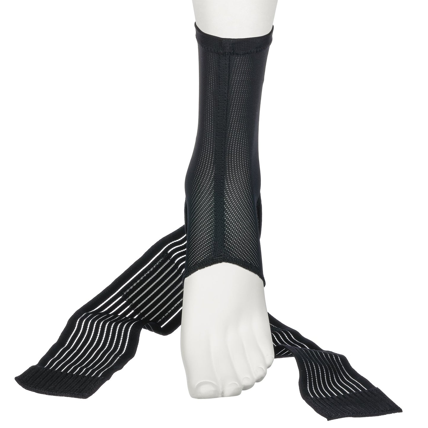 Active Ankle 329 Ankle Brace, Ankle Compression Sleeve with Straps for Men & Women, Braces for Volleyball, Football, Basketball, Rugby, Protection & Sprain Support, Black, Medium