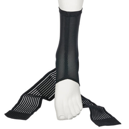 Active Ankle 329 Ankle Brace, Ankle Compression Sleeve with Straps for Men & Women, Braces for Volleyball, Football, Basketball, Rugby, Protection & Sprain Support, Black, Medium