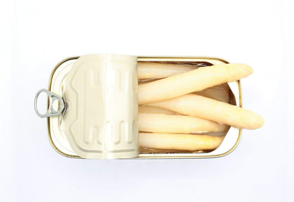 El Navarrico. Thick White Asparagus Spears. 8-10 units per tin.