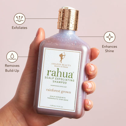 Rahua Scalp Exfoliating Shampoo, Vegan, Gently Cleanses Scalp & Removes Buildup, Botanical Formula with Star Anise, Organic Mango & Passion Fruit, Cruelty-Free, Paraben & Sulfate Free, 9.3 Fl Oz