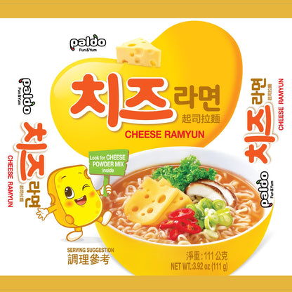Paldo Cheese Fromage Ramyun Noodle, Cheese Ramyun, 3.92 Oz (4 Packs)