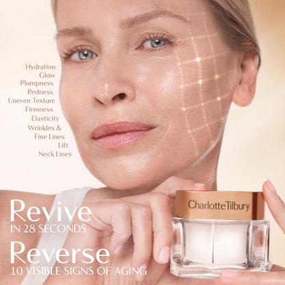Charlotte Tilbury Magic Cream Face Moisturizer - Firming & Hydrating Face Cream to Create a Smoother-Looking Base for Makeup - Enriched with Vitamins C & E, Peptide Complex & Hyaluronic Acid
