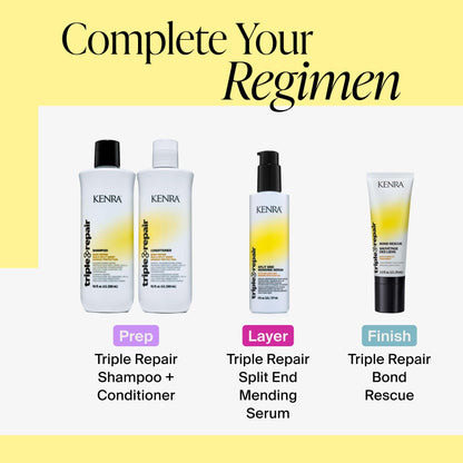 Kenra Professional Triple Repair Bond Rescue | Daily Leave-In Treatment | Prevents Breakage With Each Use