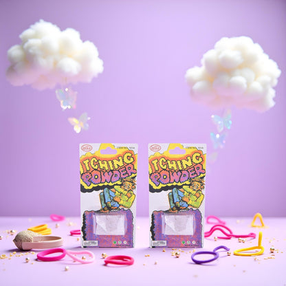 2Pcs Purple Helpful Funny Powder Safe Broken Glass Itching Powder Feminine Powders Ength of Product is 14cm and The Width is 7.5cm,Feminine Powders Feminine Care Props Prank Tools