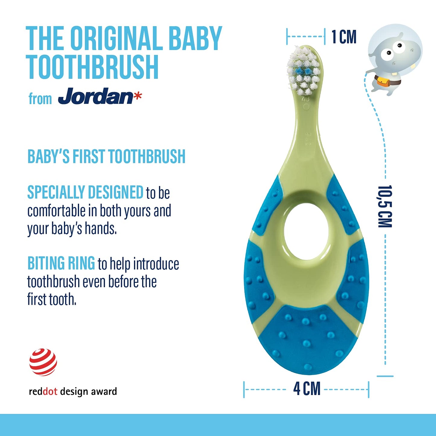 Jordan 0-2 Years Old Toothbrush Supple - Random Colors