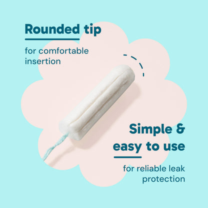 o.b. Tampons No Applicator, Fragrance-Free - 40ct | Applicator-Free Tampons Super, Feminine Care, ob Tampon Super, Period Products